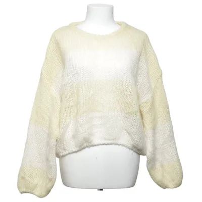 Pull-over (Jaune, Blanc) de Lindex Acrylique, Polyamide, Laine