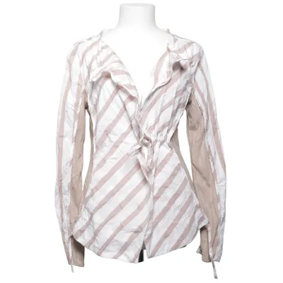 Omlottblus (Beige, Vit) från A-Z Bomull, Elastan, Polyester, Viskos