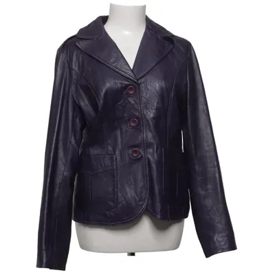 Leren blazer (Lila) van Mauritius Leer, Polyester