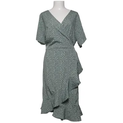 Slå-om-kjole (Grøn, Sort) fra ONLY Carmakoma Polyester