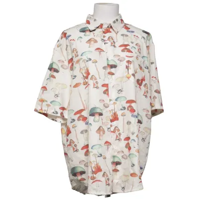 Korte mouwen shirt (Beige, Meerkleurig) Polyester