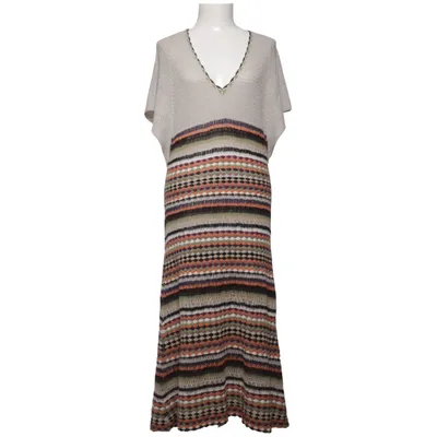 Maxikleid (Beige, Mehrfarbig) von Munthe plus Simonsen Acryl, Wolle