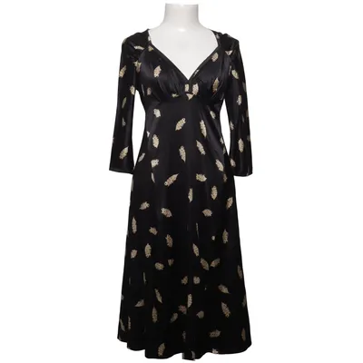 Dress (Black, Beige) from Tone Barker Silk Elastane, Silk