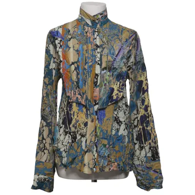 Blouse (Blauw, Bruin, Meerkleurig) van H&M Studio Viscose