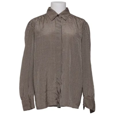 Shirt (Brown, Black) from Silhouette Polyester
