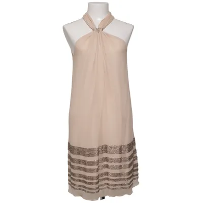 Klänning (Beige) från Mango Suit Polyester, Silke