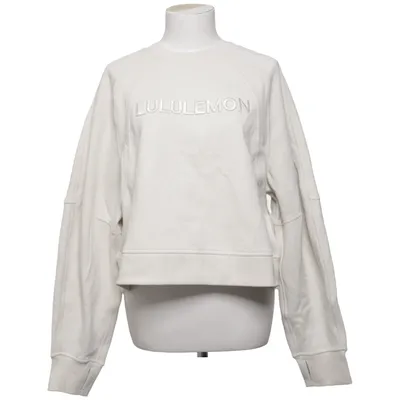 Collegetröja (Beige) från Lululemon Bomull, Elastan, Återvunnen polyester