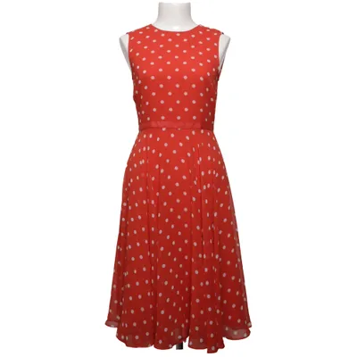 Dress (Red, White) from Hobbs Cotton, Polyester