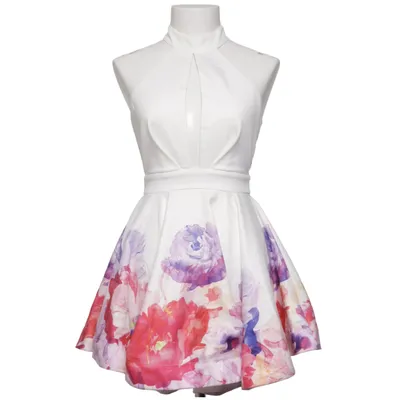 Kjole (Hvid, Flerfarvet) fra Ginger Fizz Polyester