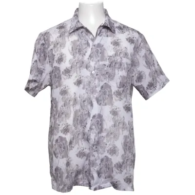 Chemise à manches courtes (Blanc, Gris) de Contemporary Reflections Coton, Polyester