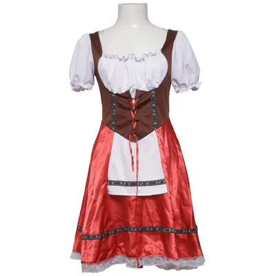 Dirndl (Red, White, Brown, Multicolored) from Smiffy's Polyester