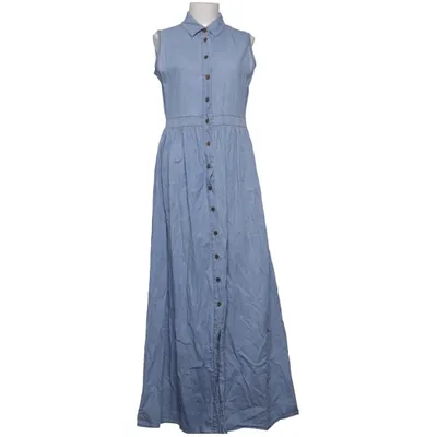 Denim jurk (Blauw) van Benin Style Katoen