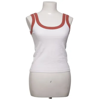 Tanktop (Wit, Rood) van Thinking Mu Katoen, Elastaan