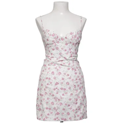 Robe (Blanc, Rose) de Zara Coton