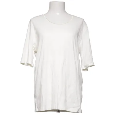 T-shirt (Beige) van Gina Laura Katoen, Elastaan