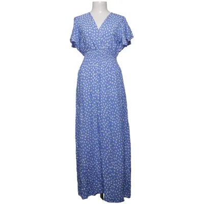 Dress (Blue, White) from DH Mode Cotton, Polyester