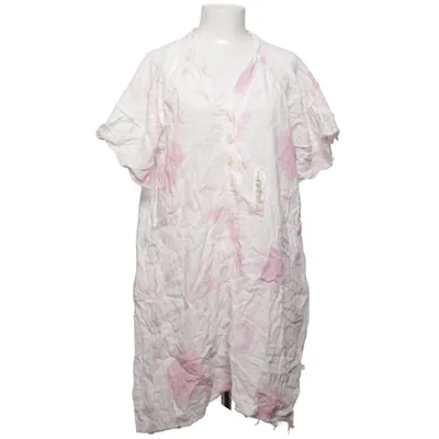 Kjole (Hvid, Pink) fra Q Bomuld