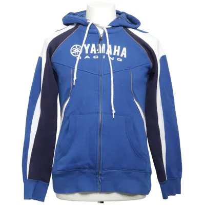 Capuchon sweater (Blauw, Wit) van Yamaha Katoen, Polyester
