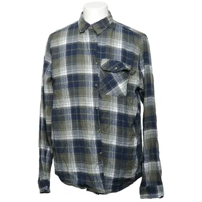 Flannel shirt (Blue, Green, White, Gray) from Tuxer Cotton