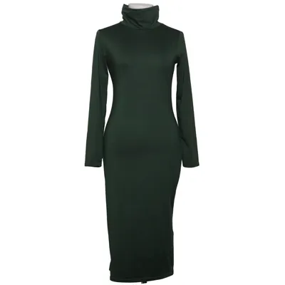 Jurk met col (Groen) van Vestidos Katoen, Polyester