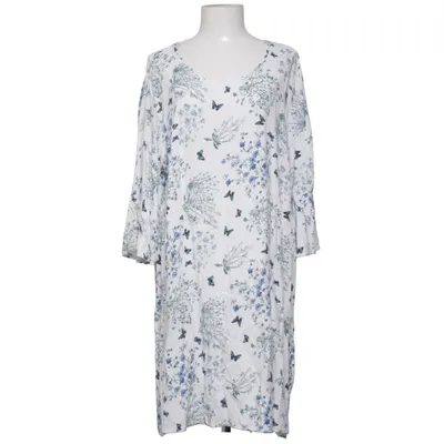 Dress (White, Blue) from Isolde Viscose