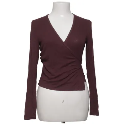 Wrap top (Purple) from Zara Elastane, Viscose