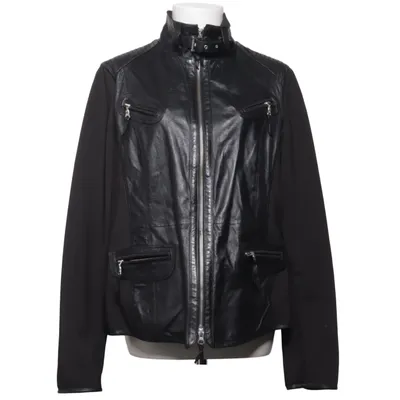 Läderjacka (Svart) från Biba Elastan, Skinn, Polyester