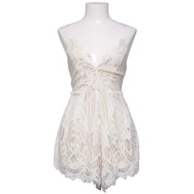 Byxdress (Beige, Vit) från Showpo Elastan, Polyester