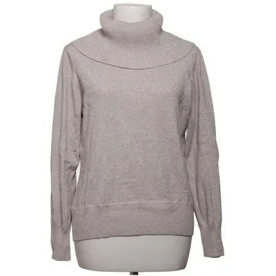Pul à col roulé (Beige) de Anne Klein Fibre métallique, Polyamide, Polyester, Viscose