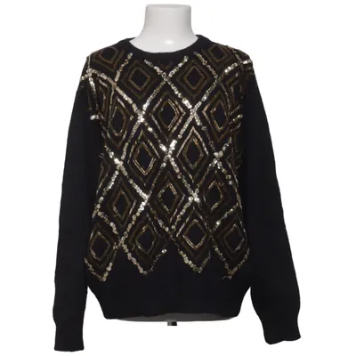 Sweater (Black, Gold) from Alfred Dunner Acrylic, Polyamide