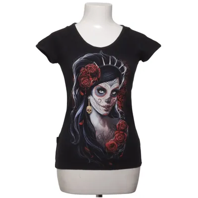 T-shirt (Sort, Rød, Flerfarvet) fra Spiral