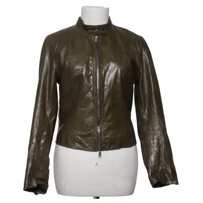 Veste en cuir (Vert) de Vent couvert Cuir, Polyester