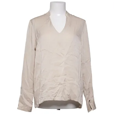 Bluse (Beige) fra Ahlvar Gallery Elastan, Silke