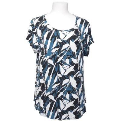 T-shirt (Blå, Vit, Svart, Flerfärgad) från Alfani Elastan, Viskos