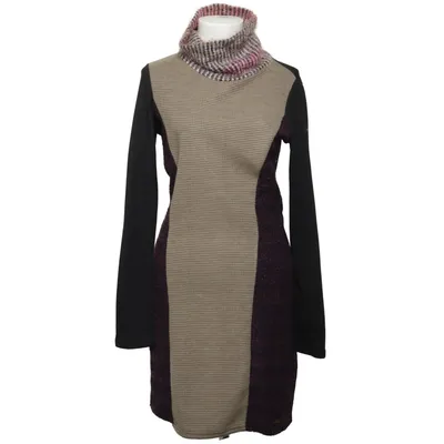 Turtleneck dress (Black, Purple, Beige, Multicolored) from Smash Acrylic, Polyester