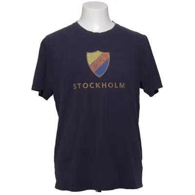 T-shirt (Blauw) van Djurgårdens IF Organisch katoen