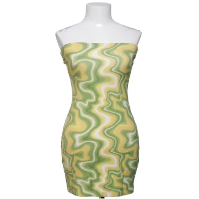 Dress (Green, Yellow, White) from NA-KD Elastane, Polyester, Viscose