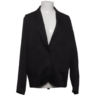 Blazer (Black) from Acne Studios Cotton, Cupro, Elastane, Leather, Lyocell