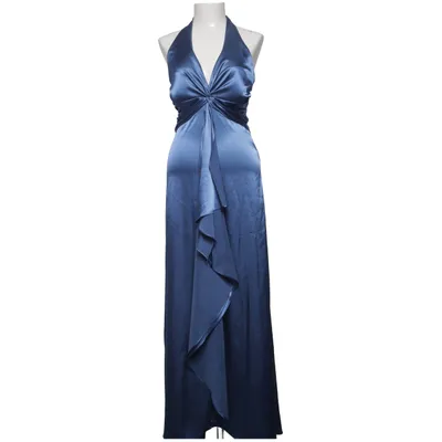Evening gown (Blue) from Jump Apparel Elastane, Polyester