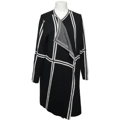 Cardigan cache-cœur (Noir, Blanc) de Canda Acrylique, Polyamide, Polyester