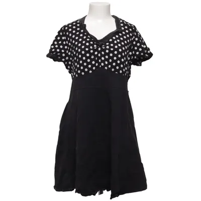Dress (Black, White) from IHot Cotton, Polyester