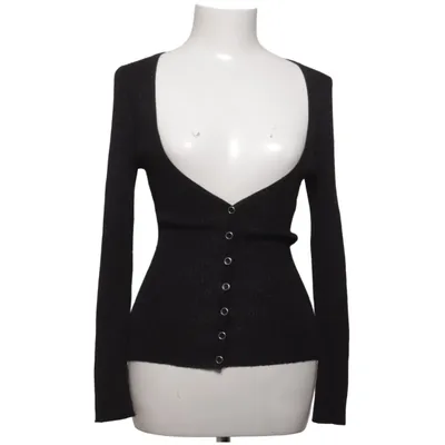 Cardigan (Noir) de Viviane H Fibre métallique, Nylon, Viscose