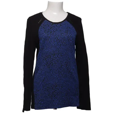 Langarmshirt (Schwarz, Blau) von Lea H. Elasthan, Polyester, Viskose