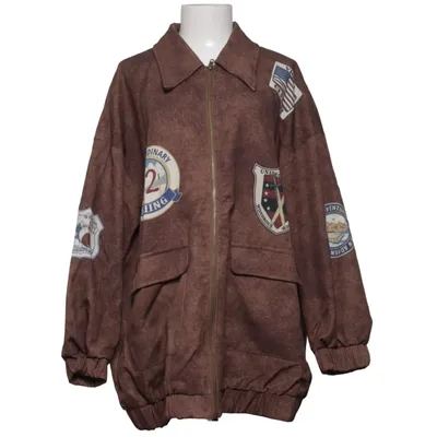 Bomberjacka (Brun) från Romwe Elastan, Polyester, Polyuretan
