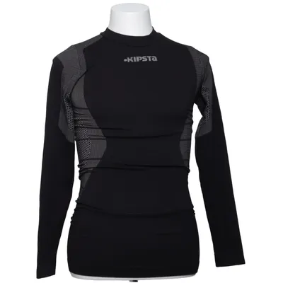 Haut thermique (Noir, Gris) de Kipsta Élasthane, Polyamide, Polyester