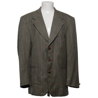 Blazer (Beige, Brun, Blå) fra Florentino Polyester, Viscose, Uld