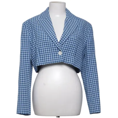 Blazer (Blå, Hvid) fra Zara Viscose