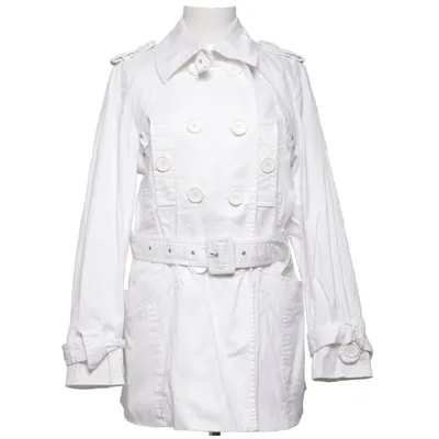 Trenchcoat (Vit) från Number One Bomull, Elastan, Polyester