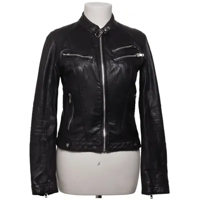 Lederjacke (Schwarz) von Rock'n Blue Baumwolle, Leder, Polyester