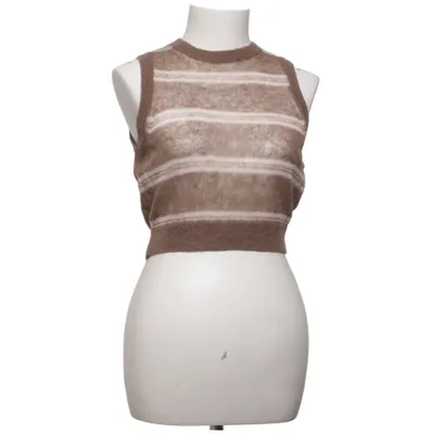 Slipover (Brown, White) from Weekday Polyamide, Wool